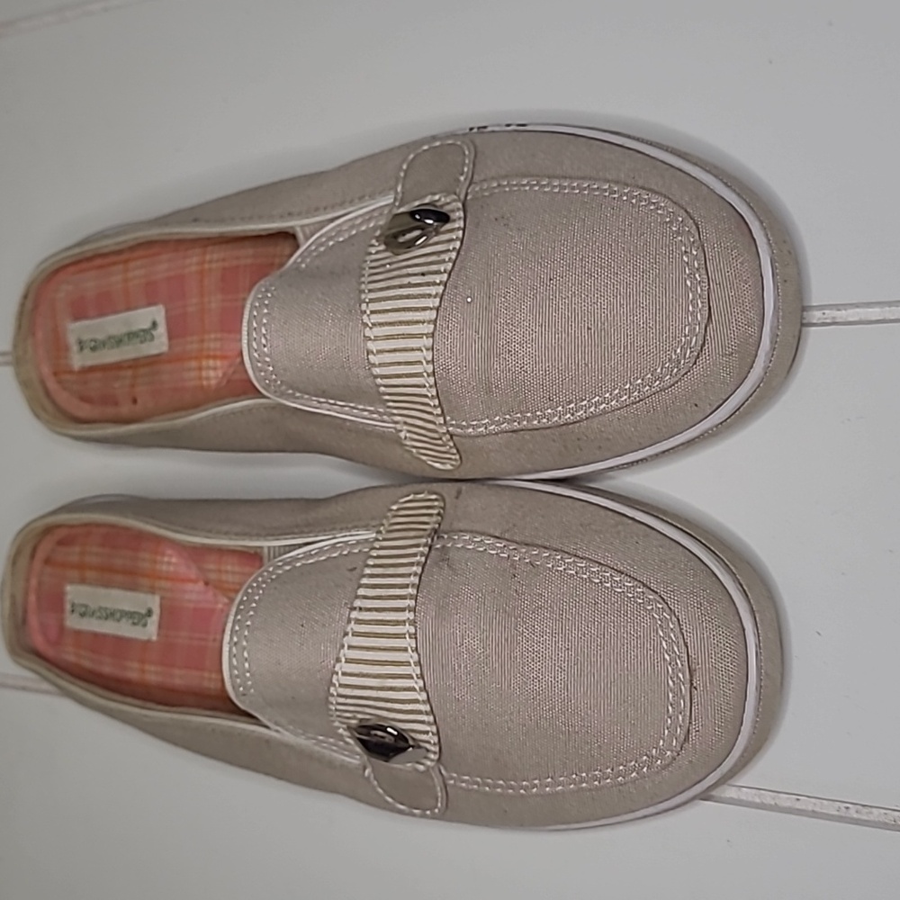 Grasshoppers Shoes Slip Ons Tan Mules Womens Size 7 Comfort Casual